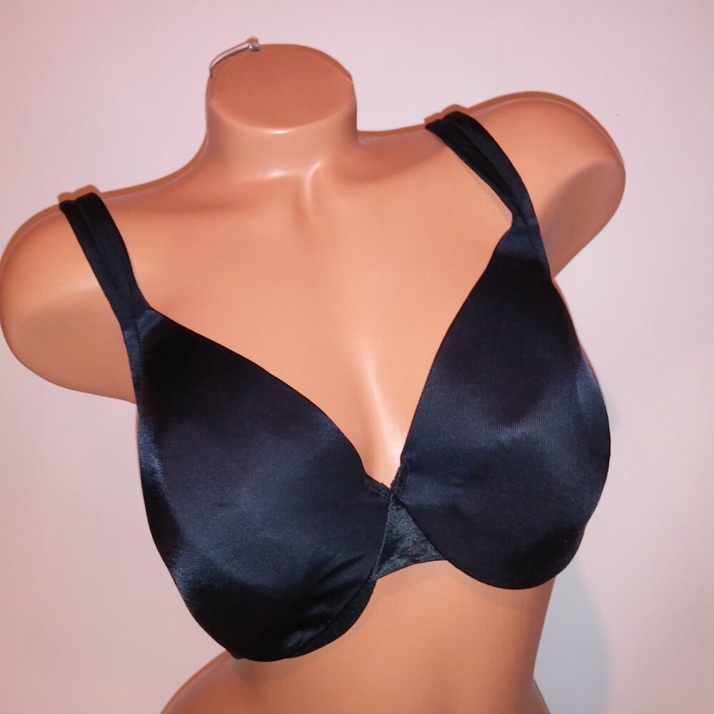 Cacique Bra 38c Lightly Lined Solid Black Underwi… - image 3